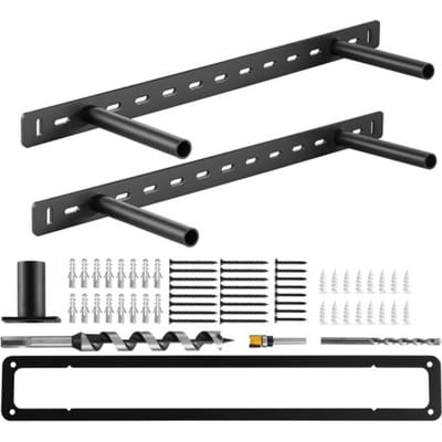 VEVOR Plankdragers, 2-pack, draagvermogen 68 kg, robuuste plankdragers, 558,4 x 157,4 x 38,1 mm, plankdrager voor verborgen planken, onzichtbare beugel voor zwevende planken voor wandmontage