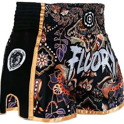 Fluory Muay Thai Short Kickboks Broek Flowers MTSF59 - XS