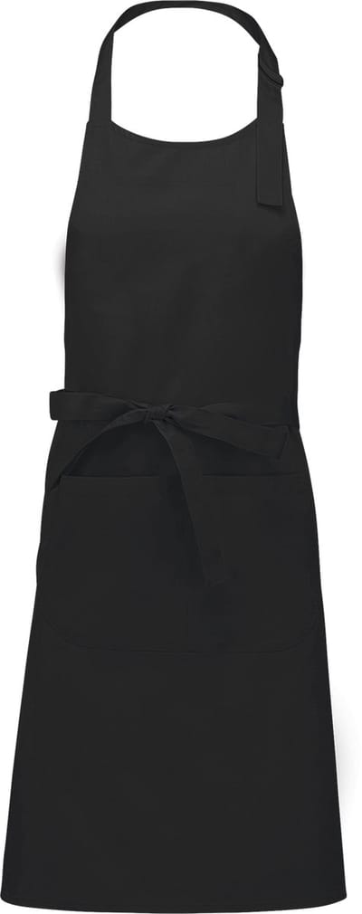 Zazlo® Basic Pro Premium - Comfort in kleur - Keukenschort - 100% katoen - BBQ Schort - Schort - Horecakwaliteit - Unisex - One Size Fits All - Wasbaar op 60° - Zwart
