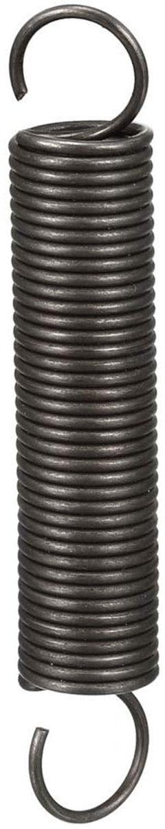 Dubbele Haakveer - Torsieveer Spiraalveer - Reparatie Projecten - Roestvrij Staal - 1x10x60mm - Zwart