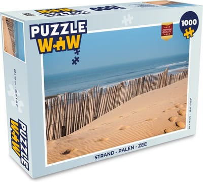 Puzzel Strand - Palen - Zee - Legpuzzel - Puzzel 1000 stukjes volwassenen
