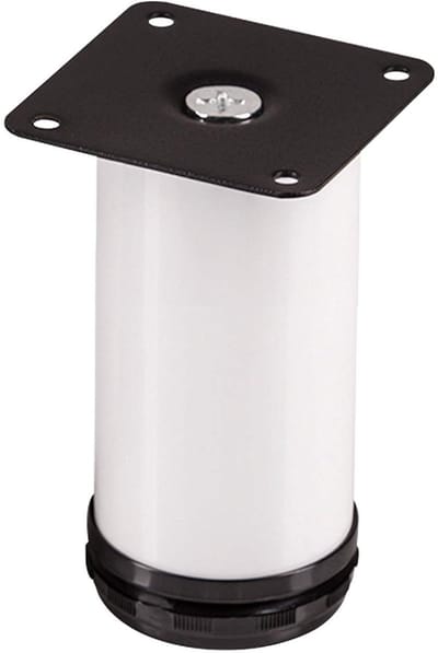 4 stuks SOTECH meubelpoot Jimmy, wit rond, diameter: 50 mm, hoogte: 150 mm verstelbaar