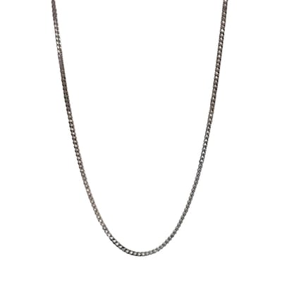Livano Ketting - Heren - Staal - Nep zilver - Met Hanger - Zilver 45cm