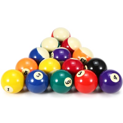 57.2mm Adulte Billard Balle Balle de Pool Set Taille Réelle Standard Américain Set de Billes de Billard 16 Balles Résine Synthétique Durable L