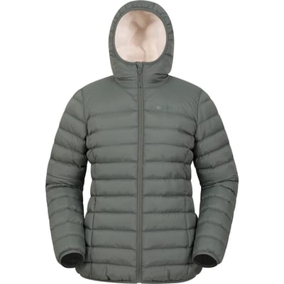 Mountain Warehouse Met imitatiebont gevoerde dames/dames jas (Kaki Groen)