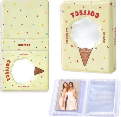 Mini Fotoalbum van 3 Inch voor 36 Foto's, Dubbelzijdig en Interchangebare Hoes, Ideaal voor Fotoopslag en Kpop Verzamelingen