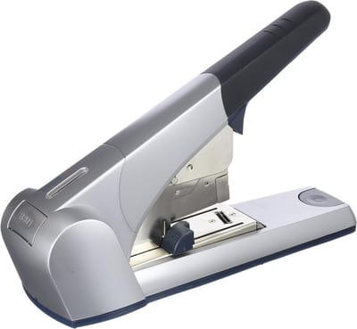 Nietmachine Dikke Vellen - Kantoor Nietmachine - Professioneel Kantoorwerk - Platte Niettechnologie - 120 Vel Capaciteit - Zilver