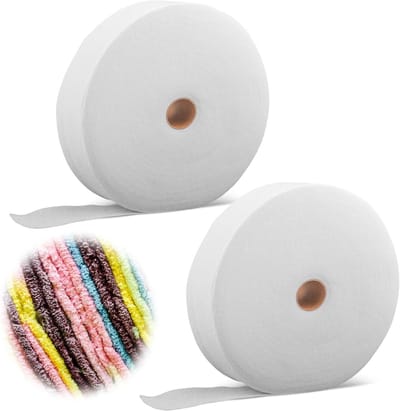 Jelly Roll Tapijtvullingstrips - Katoenmix Fleece - Wit - Rol voor Jelly Roll en Gooi Tapijten - Katoenen Vulling