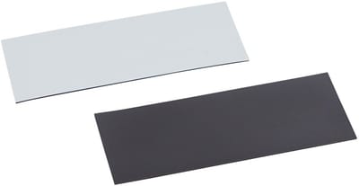 Beschrijfbare Magnetische Etiketten - 40 x 100mm - Wit - 50 stuks