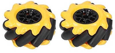 Dailygoody - Mecanumwiel - Omnidirectioneel wiel - DIY slimme robotauto-accessoires - 60 mm - Robuust ontwerp - Geschikt voor volwassene - Inclusief 2