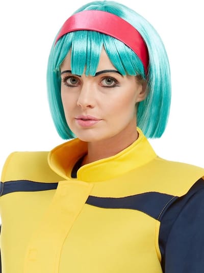 FUNIDELIA Bulma pruik- Dragon Ball voor vrouwen - Groen
