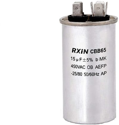 Dailygoods - Condensator - 15uf - Voor het opstarten van AC-motoren - 450V AC - Geschikt voor wasmachines - 50Hz/60Hz