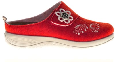Fly Flot Pantoffels Rood Steunzolen maat 36