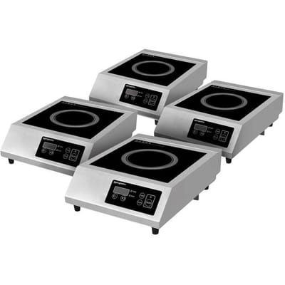 GGM Gastro (4 Stück) Induktionsherd - 3,5 kW Zilver