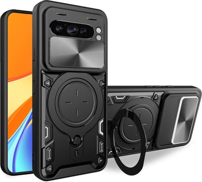 Hoesje geschikt voor Google Pixel 9 / 9 Pro - Techsuit CamGuard Pro Back Cover - Zwart