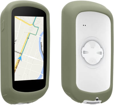 kwmobile hoes geschikt voor Garmin Edge Explore 2 - Siliconen beschermhoes voor fietsnavigatie - pastelgroen