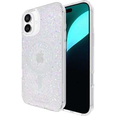 Kate Spade New York Coque de Protection Magsafe - Étui iPhone 16 Plus (Paillettes Grossières)