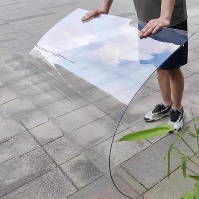 Dakplaten Polycarbonaat - Kunststof Platen - Ruimte Vergroten - UV Bescherming - 1.22x7m - Doorzichtig