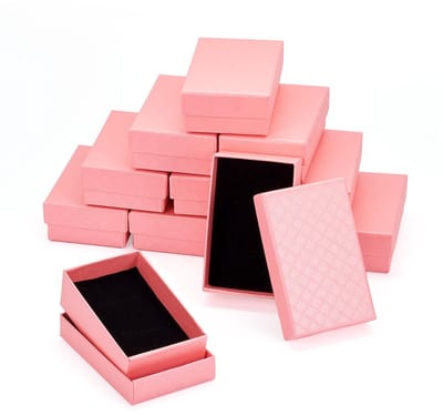 Dailygoody - Sieraden Dozen - Verpakking van Ringen - Perfect voor Kettingen - Oorbellen - 12 Stuks - Kraft Cardboard - Ideaal voor Cadeaus - Cre