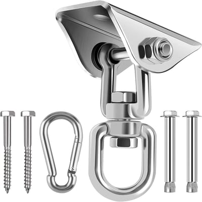 Ceiling hook - Hanging punching bag, swing and hanging chair - Hanging system - Hanging hook - Ceiling bracket - stainless steel - 500 kg lifting weight