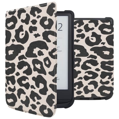imoshion Design Slim Soft Case Sleepcover voor de Pocketbook Touch Lux 5 / HD 3 / Basic Lux 4 / Vivlio Lux 5 - Leopard