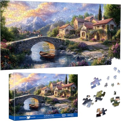 Puzzel 1000 stukjes - Legpuzzel Volwassenen - Ontspannend Tijdverdrijf - Speciale Vorm Stukjes - 41 x 80 cm