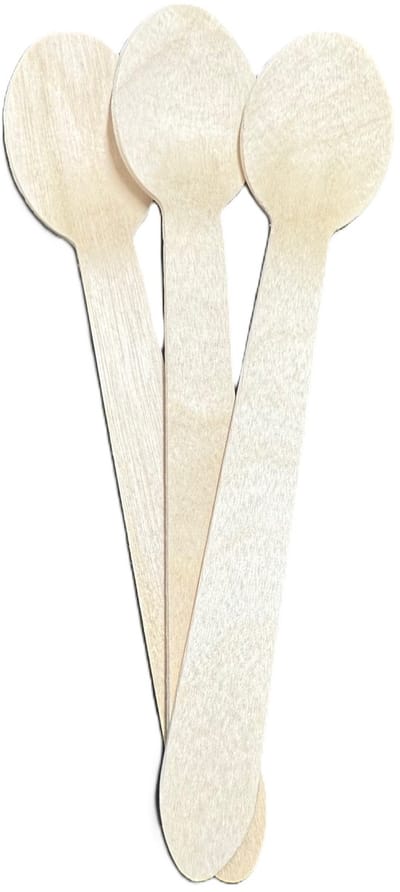 Houten Lepel – 160 mm – 100 Stuks – Duurzaam & Milieuvriendelijk