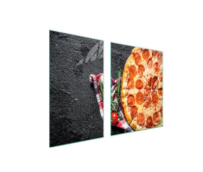 TMK ArtDeko Serie - Snijplank - 100x52 cm - Gehard Glas - Beschermplaat