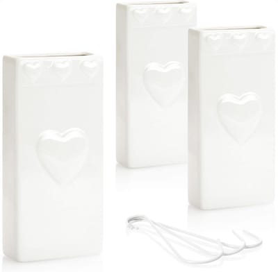 Luchtbevochtiger voor verwarming - keramische radiatorverdampers met hartpatroon - 320 ml