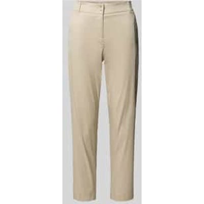 slim fit stoffen broek in verkorte pasvorm