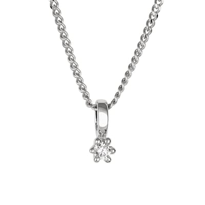 Orolino Halskette Gold 585 mit natürlichem Brillant 0,05 ct.