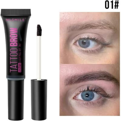 Scheuren Wenkbrauw Gel Make-Up Semi-Permanente Waterdichte Langdurige Wenkbrauw Tattoo Tint Peel Off Kleurstof Wenkbrauw Crème Cosmetische beige
