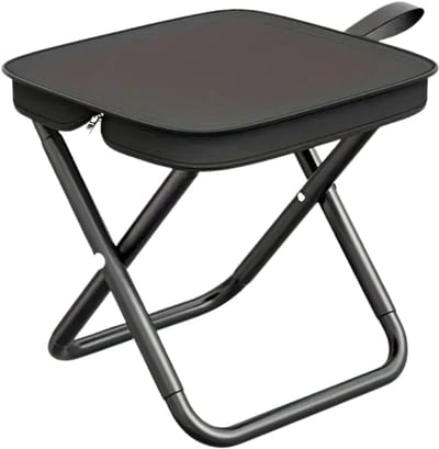 Bovista Strandstoel Opvouwbaar - Inklapbaar - Met Rugleuning - Volwassenen - Folding chair - Beach - Camping - Zwart