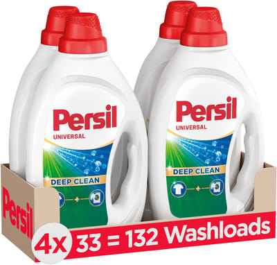Persil Gel Universal - Vloeibaar Wasmiddel - Krachtige Vlekverwijdering - Voordeelverpakking - 4 x 33 Wasbeurten