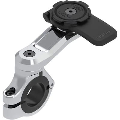 Quad Lock® - Motor Stuur Bevestiging Chrome PRO – Telefoonhouder - Motorfiets - Stuurhouder - Motorbevestiging - Motorsteun