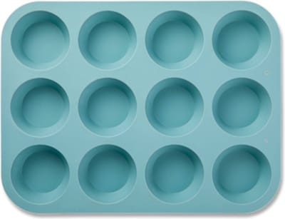 Blokker Muffin Bakvorm - Siliconen - 12 Stuks - Blauw