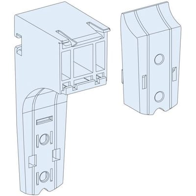 Schneider Electric LVS04256 PrismaSeT-P, kabelkanaaldrager, horizontaal, instelbaar, (10 stuks) Verdeelkastaccessoire 1 stuk(s)