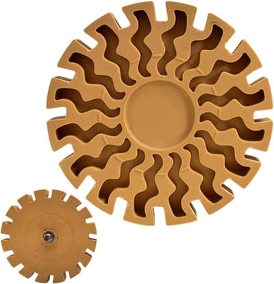 Sticker Verwijderaar Wiel - Lijm Gum - Auto Reinigen - Efficiënte Lijm Verwijdering - 100 mm Diameter - Grijs