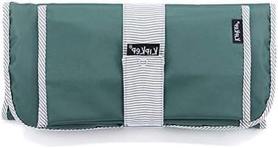 Draagbare luierset - Baby verschoningsset - Baby verschonen - Gemaakt van gerecycled materiaal - 63 x 35 cm - Groen