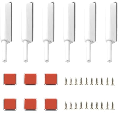 Drukdeuropener Set van 6 - Push-to-Open Deuropeners voor Kasten en Deuren