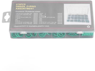 Dailygoods- Rubber Ring 270 Stuks - Rubber Ringen Assortiment - O-Ringen Set - Waterdicht - Voor Loodgietwerk - Gemakkelijk Op te Bergen