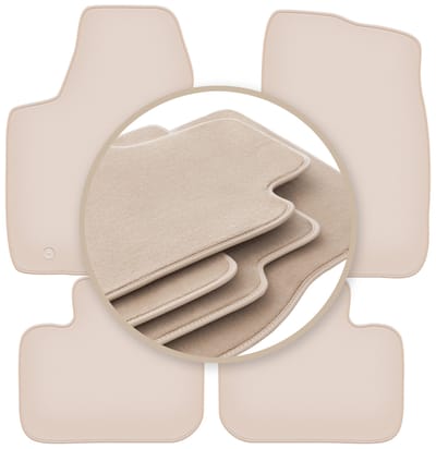 PREMIUM beige vloermatten voor: Dodge Charger LD coupé 2011-2020