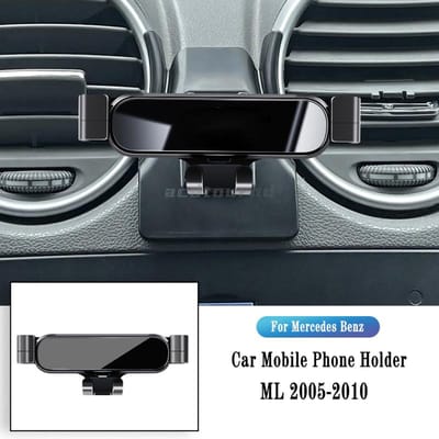 Autotelefoonhouder Voor Mercedes Benz Ml W164 Ml350 2005-2010 Zwaartekracht Navigatiebeugel Gps Stand Luchtuitlaat Clip Ondersteuning Bevestiging gray