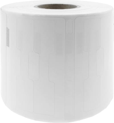 BeMatik - Rol van 1500 zelfklevende etiketten compatibel met Dymo 11351 Dumbell 54x11mm 10-pack