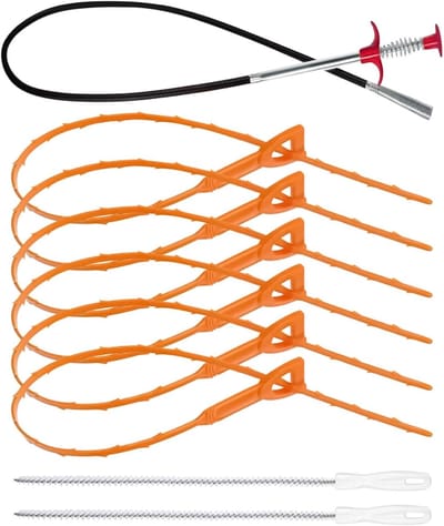 Afvoer Haarontstopper - Sifon Reiniger - Verstopping Verwijderen - Verstelbaar Handvat - 90 cm Lengte - Multi