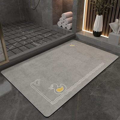 Diatomeeënaarde Vloermat Vuilafstotende Badkamervloermat High-end Sneldrogende Waterabsorberende Pad Badkamer Antislip Pad Onderhoudsvriendelijke Voetmat 80 * 120Cm