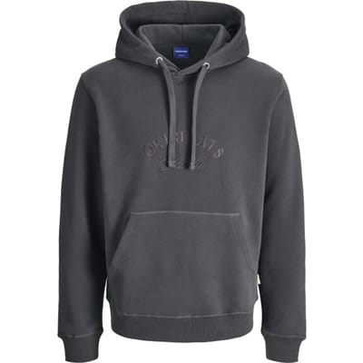 Jack & Jones Heren Hoodie JORBLEECKER Donkergrijs - Maat M