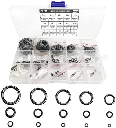 Reparatieset voor Hengelogen - 75 Stuks, 15 Maten van Keramische Geleiders - Vissport Accessoires
