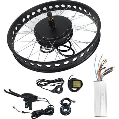 E-bike Conversiekit met 72V 3000W Motor 26inch Wiel LCD5 Meter
