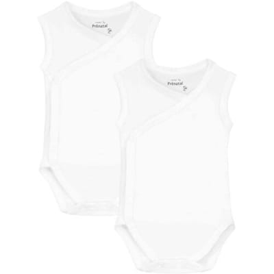 Prénatal overslag romper 2 stuks White 44 unisex